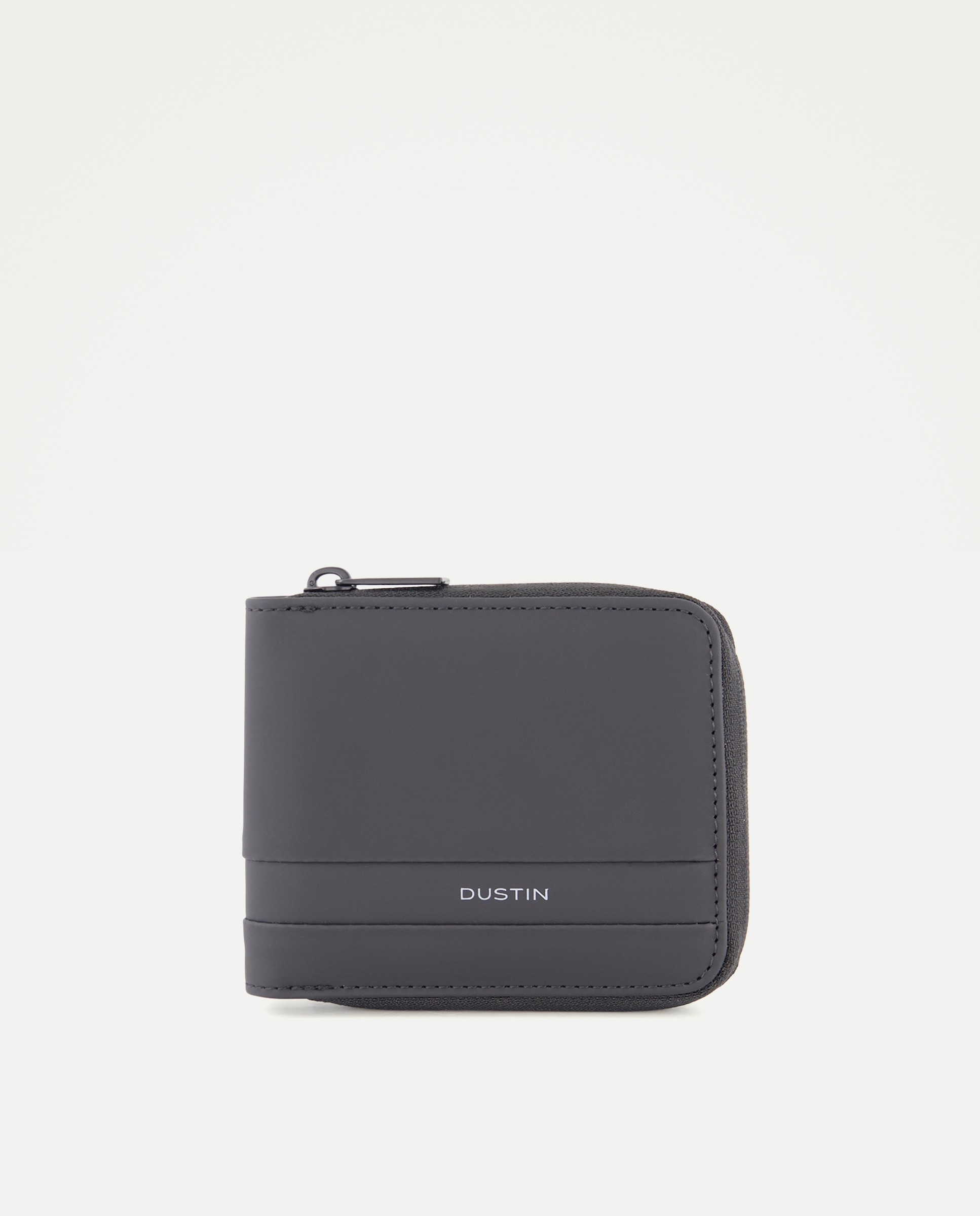 Cartera zip arround engomado grueso xallas - Dustin - Negro Negro-1