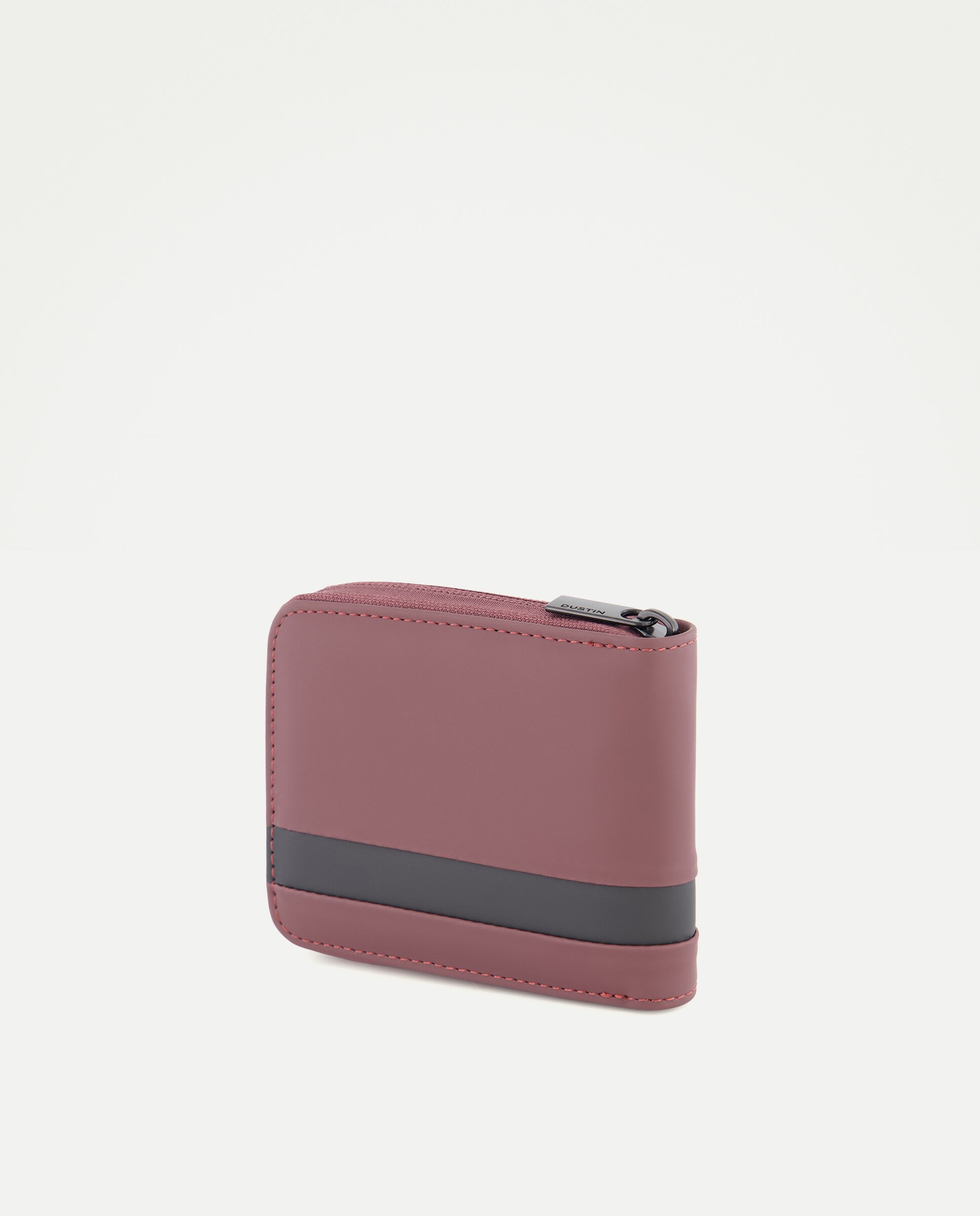 Carteira Zip Around com Engomado Grosso Bordeaux-2