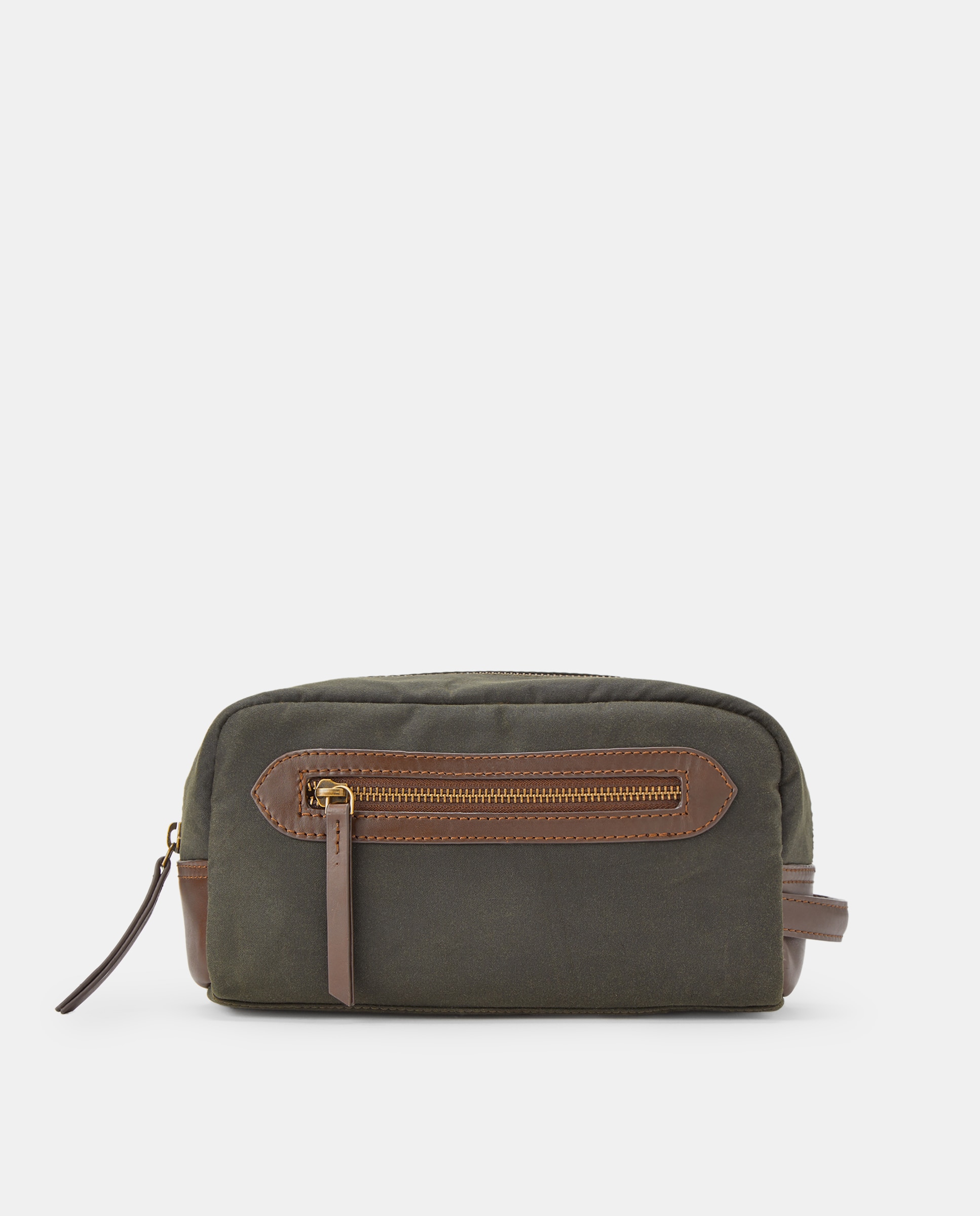 Nécessaire Waxed Canvas Verde Azeitona-1