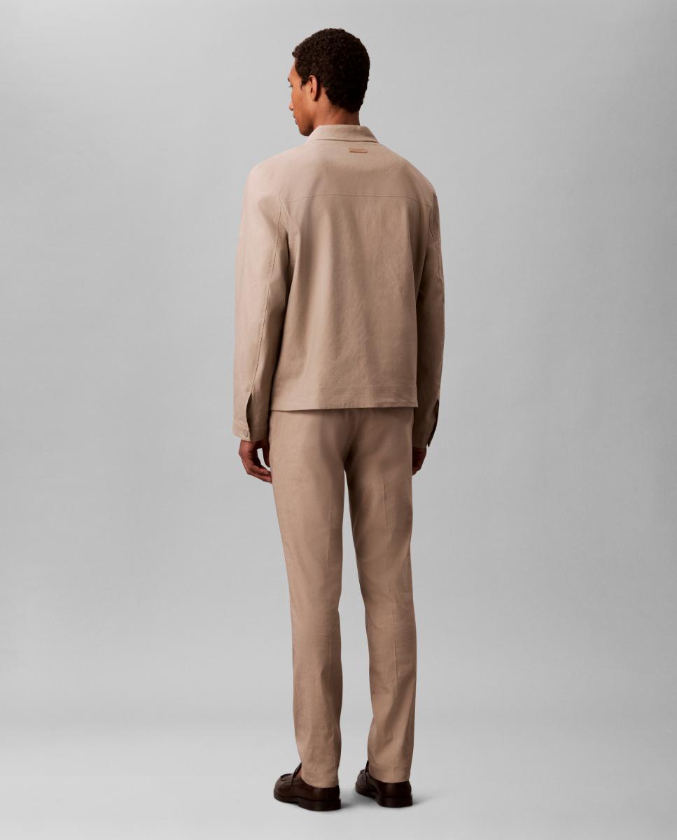 PANTALÓN DE LINO Bege-3