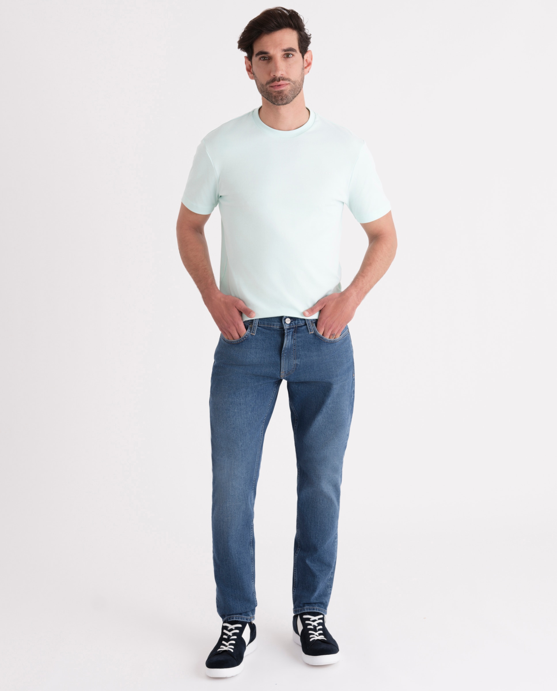 Jeans slim fit Azul-4