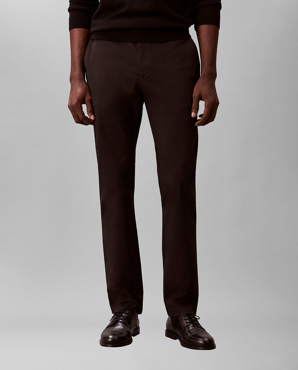 Calças Chino Slim Fit Preto-2