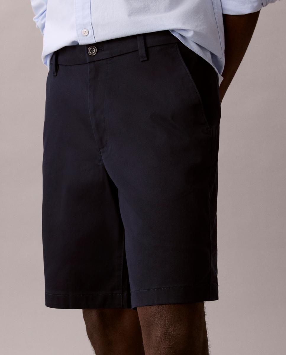 Pantalones cortos chinos de Hombre - Calvin Klein - Azul marino Azul marino-3