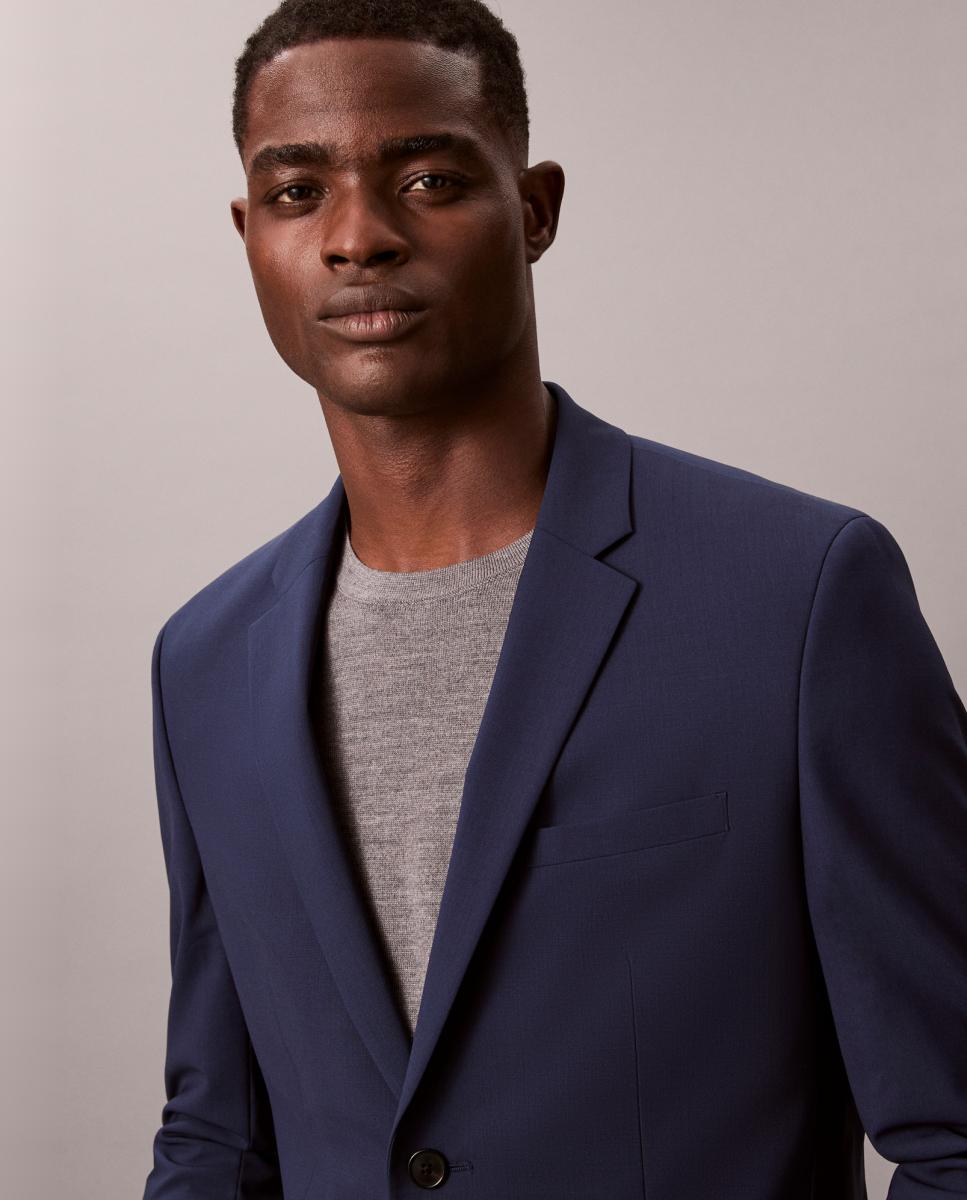 Blazer de Fato Slim Fit Azul-2