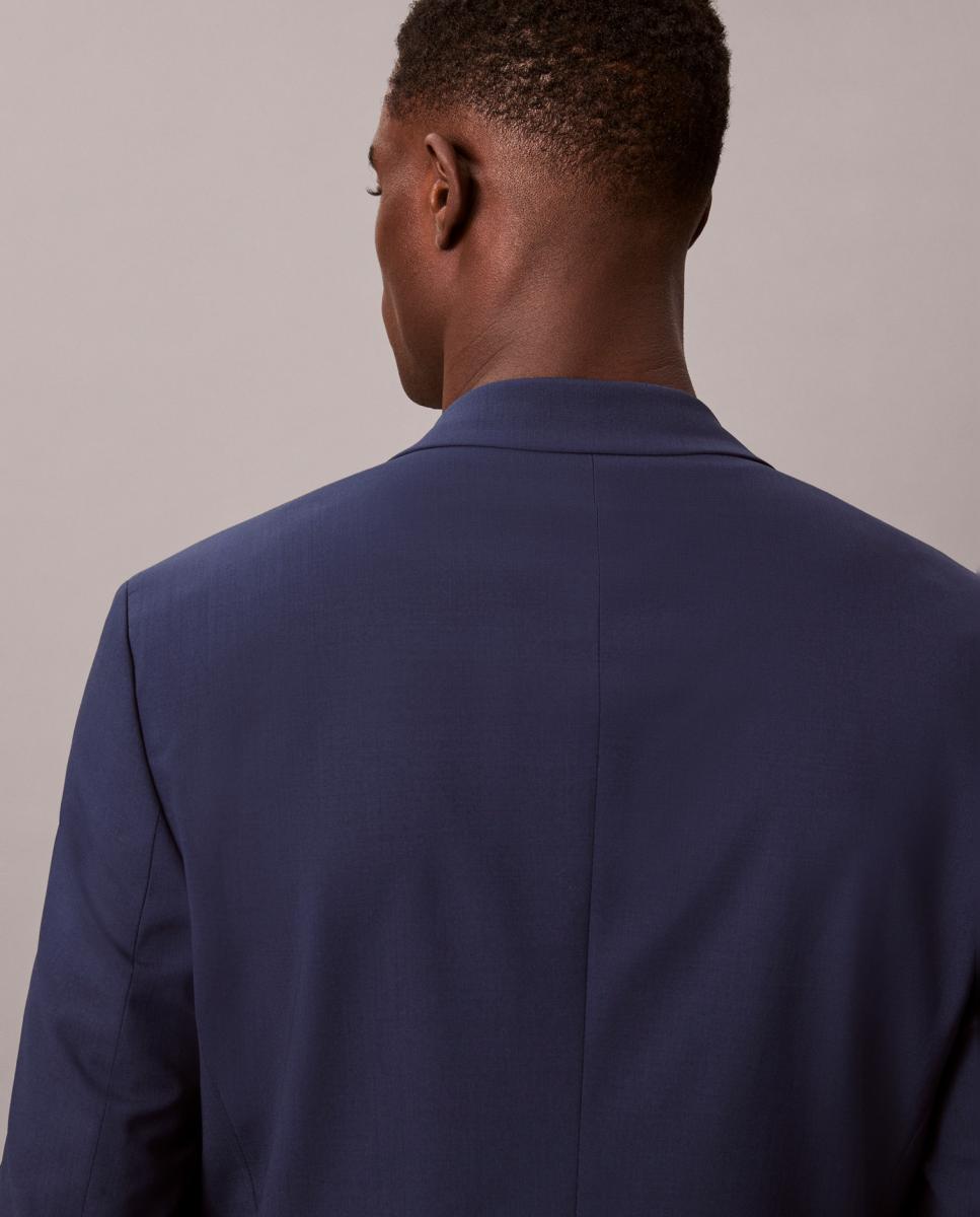 Blazer de Fato Slim Fit Azul-3