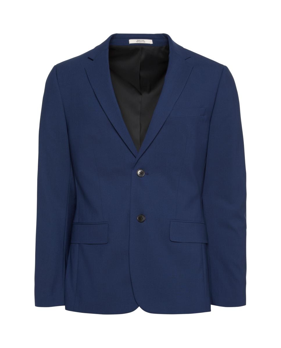 Blazer de Fato Slim Fit Azul-5