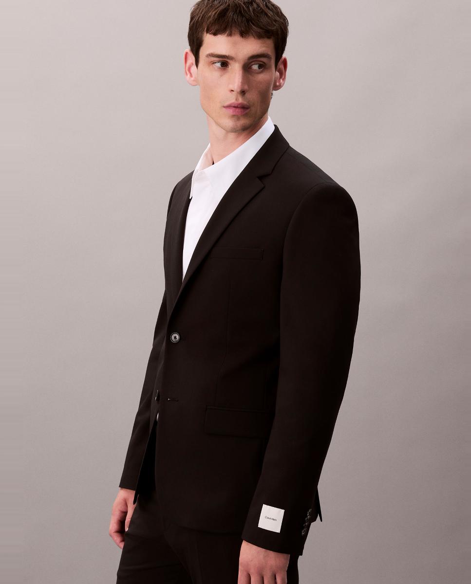 Blazer de Fato Slim Fit Preto-6