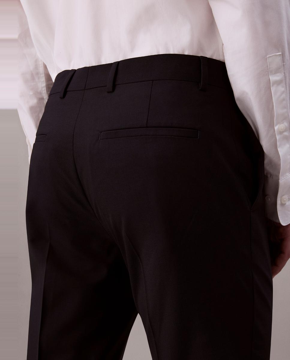Calças de Fato Slim Fit Azul-marinho-5