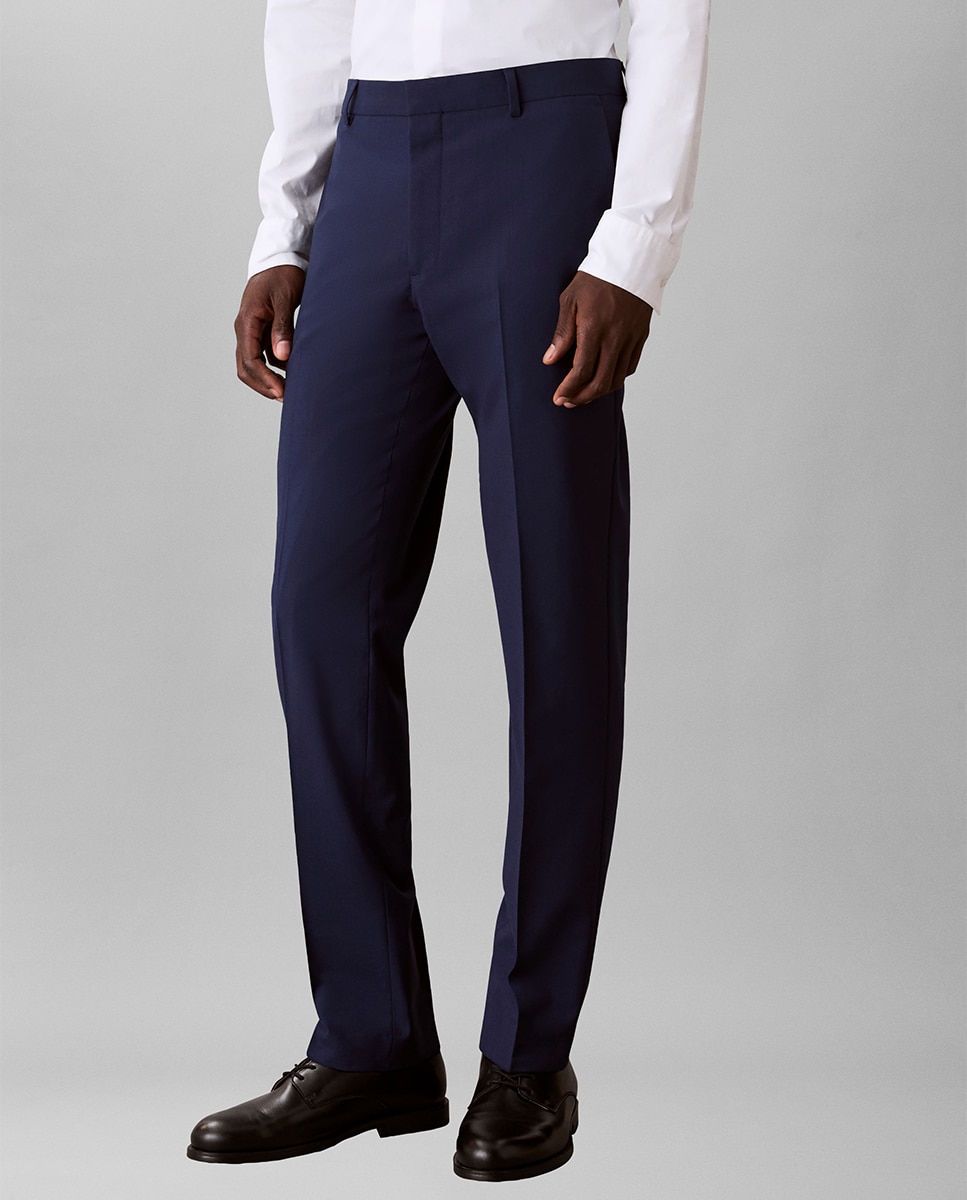 Pantalón de traje Hombre fit classic - Calvin Klein - Azul Azul-2