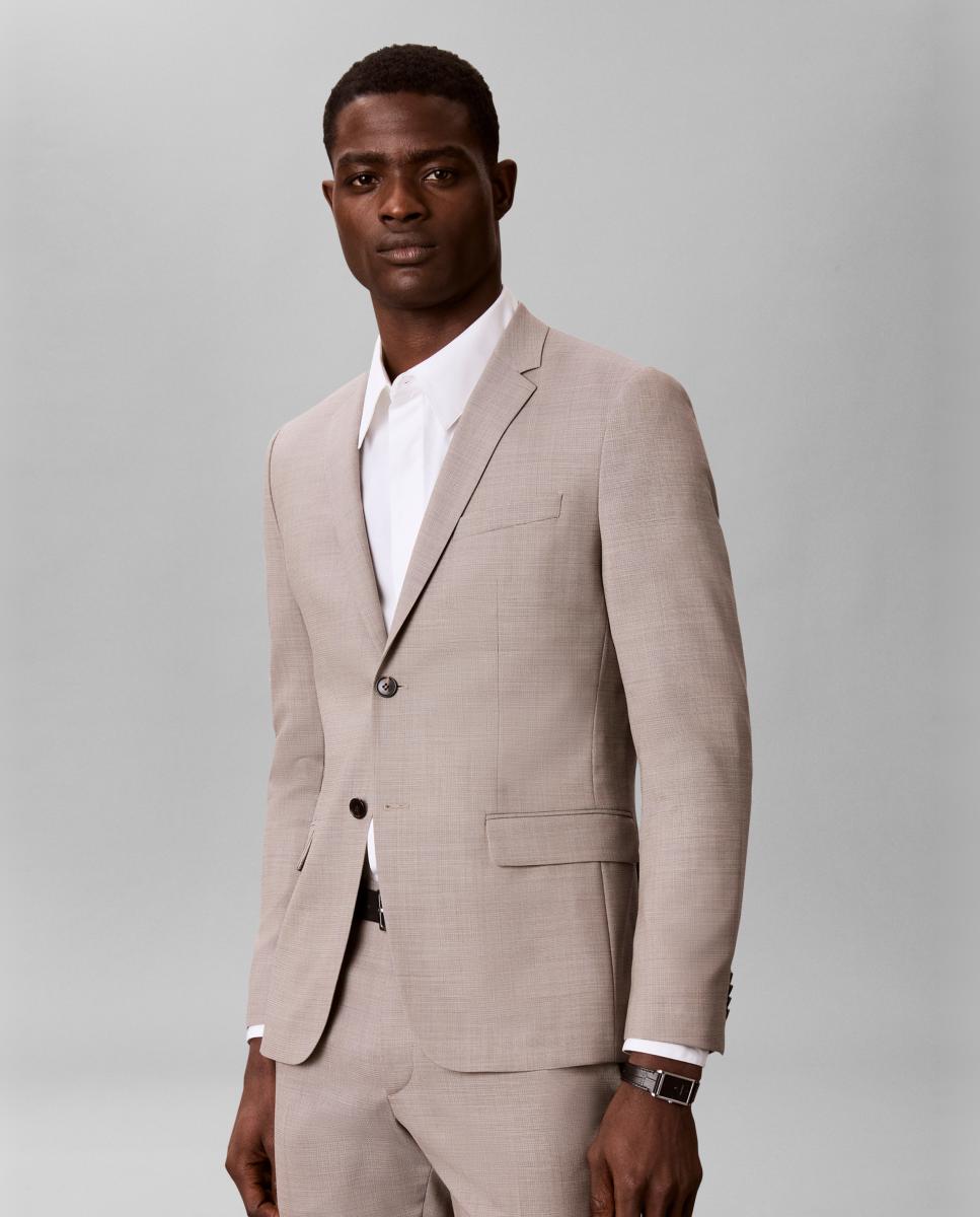 Imagem 0 de Blazer Slim com Micro Estrutura Barleycorn