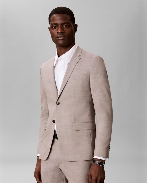 Blazer Hombre slim con microestructura barlecorn