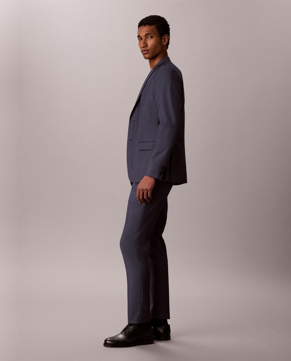 PANTALÓN DE TRAJE Azul-6
