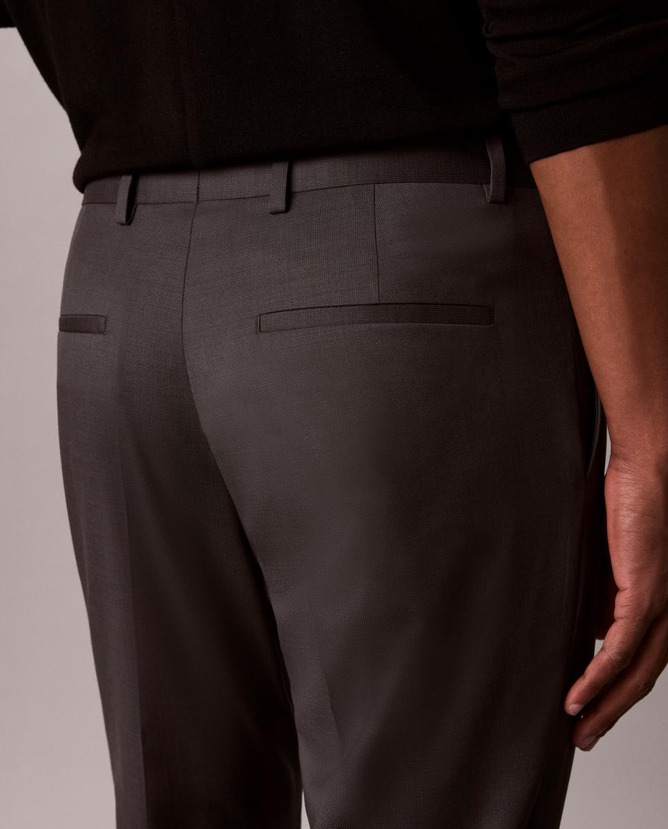 PANTALÓN DE TRAJE Cinzento-5