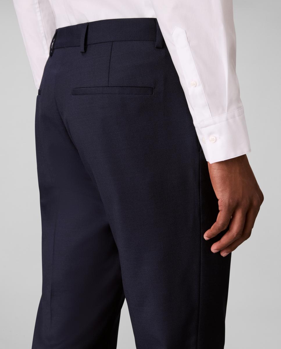 PANTALÓN DE TRAJE Azul-4