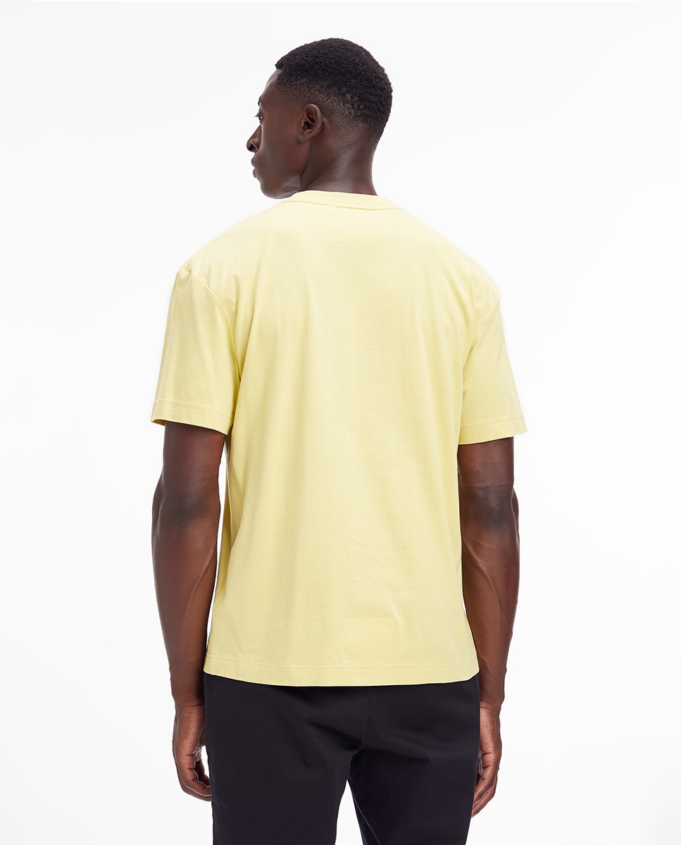 T-shirt de homem Amarelo-2