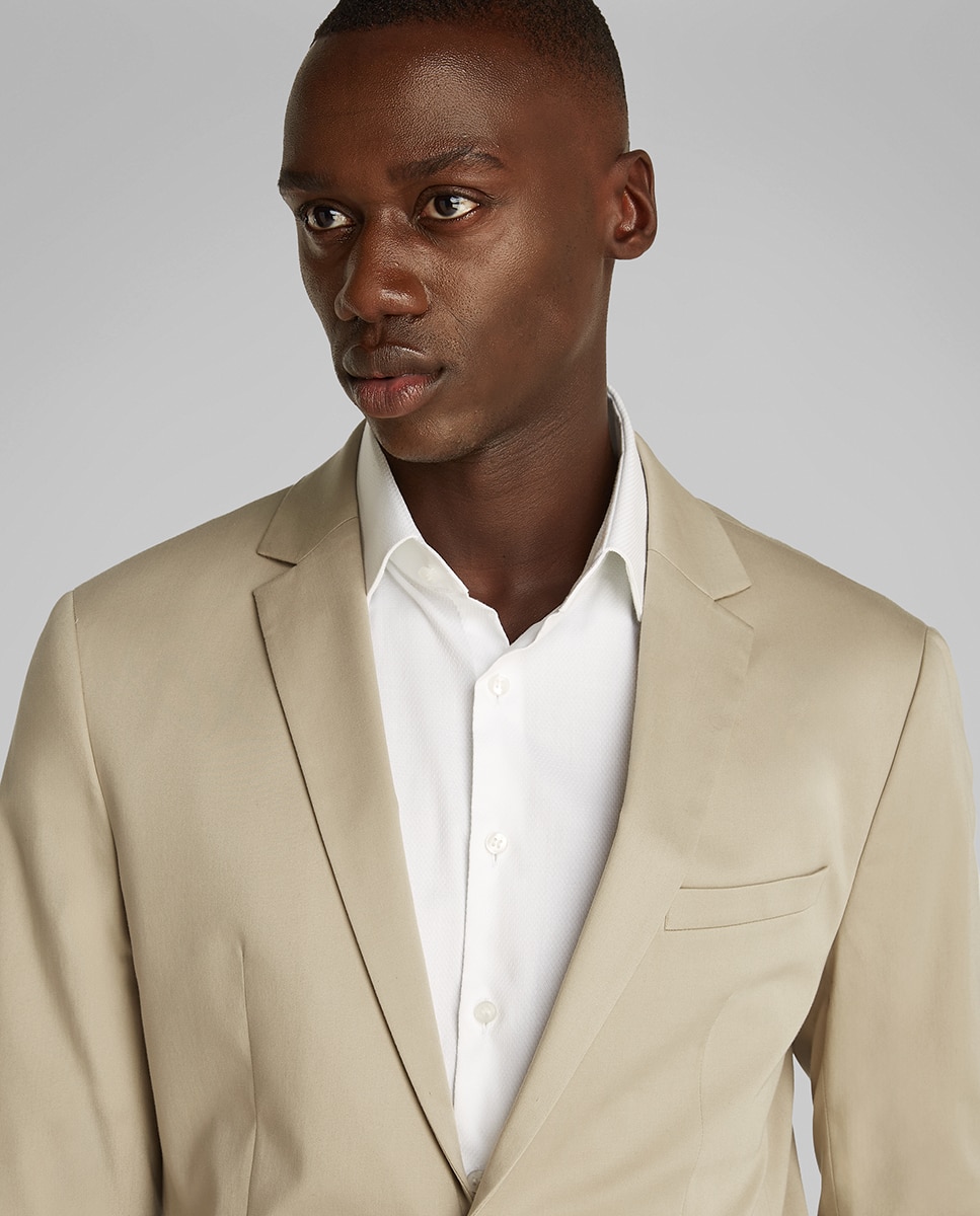 Blazer Acetinado Cinzento-claro-3