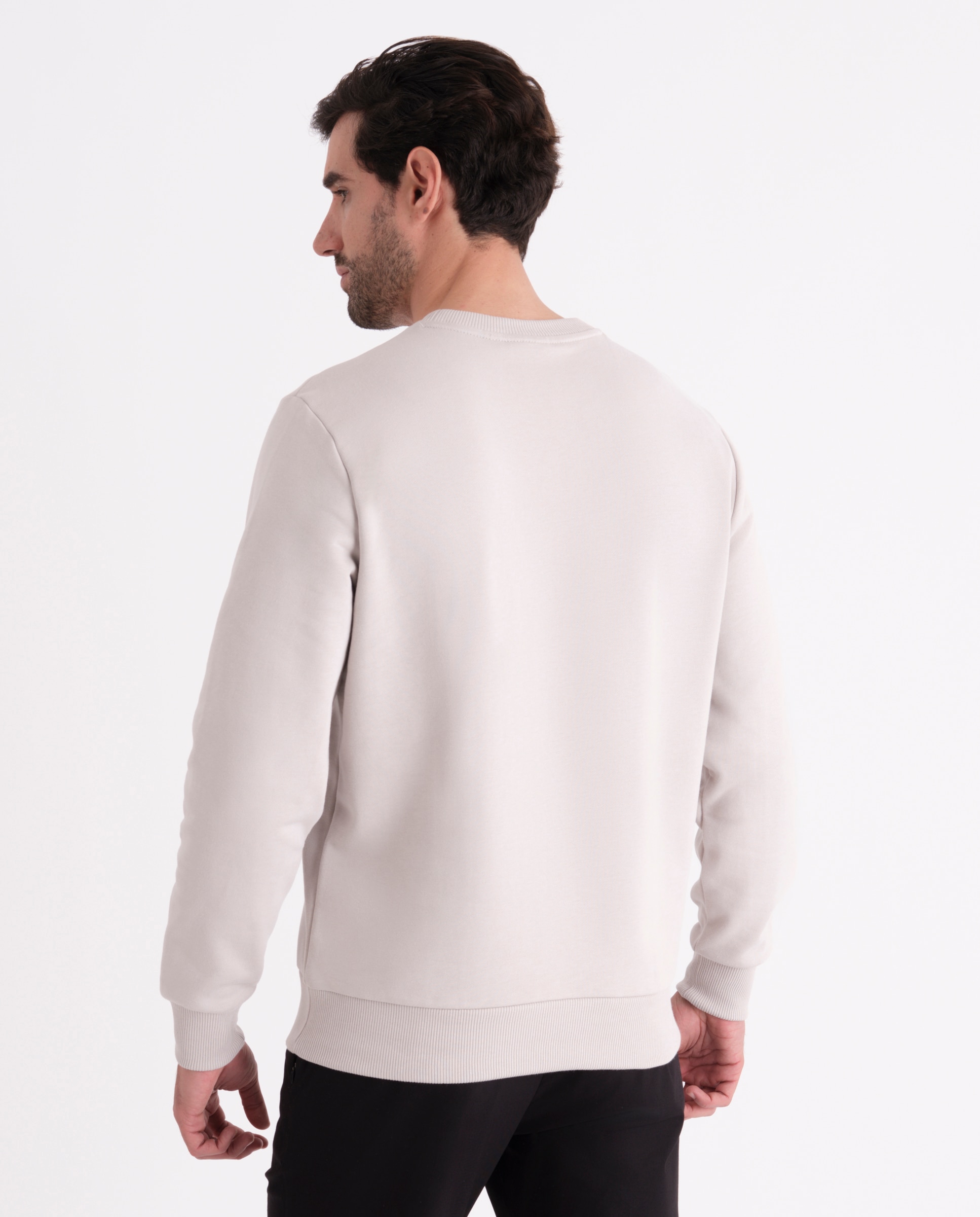 Sweatshirt com Logótipo Linear Cinzento-claro-2