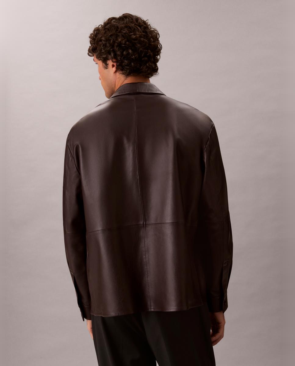 Sobrecamisa Relaxed Fit Castanho-escuro-2