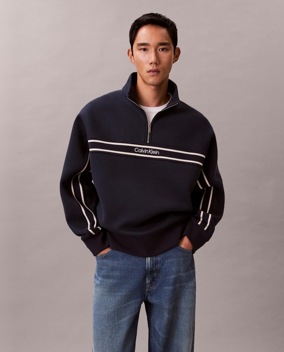 Calvin Klein - Jersey Hombre media cremallera.
