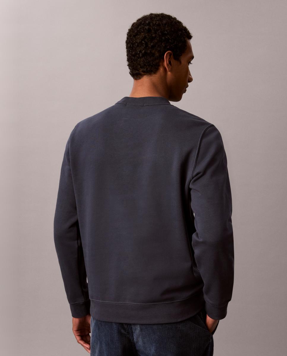 SUDADERA CUELLO REDONDO Azul-2