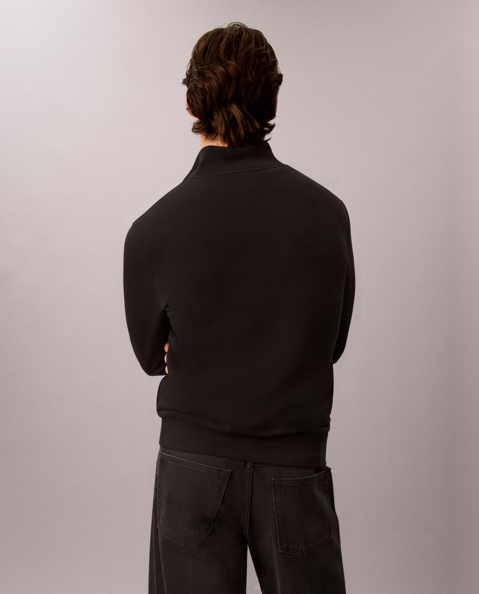 SUDADERA MEDIA CREMALLERA Preto-2