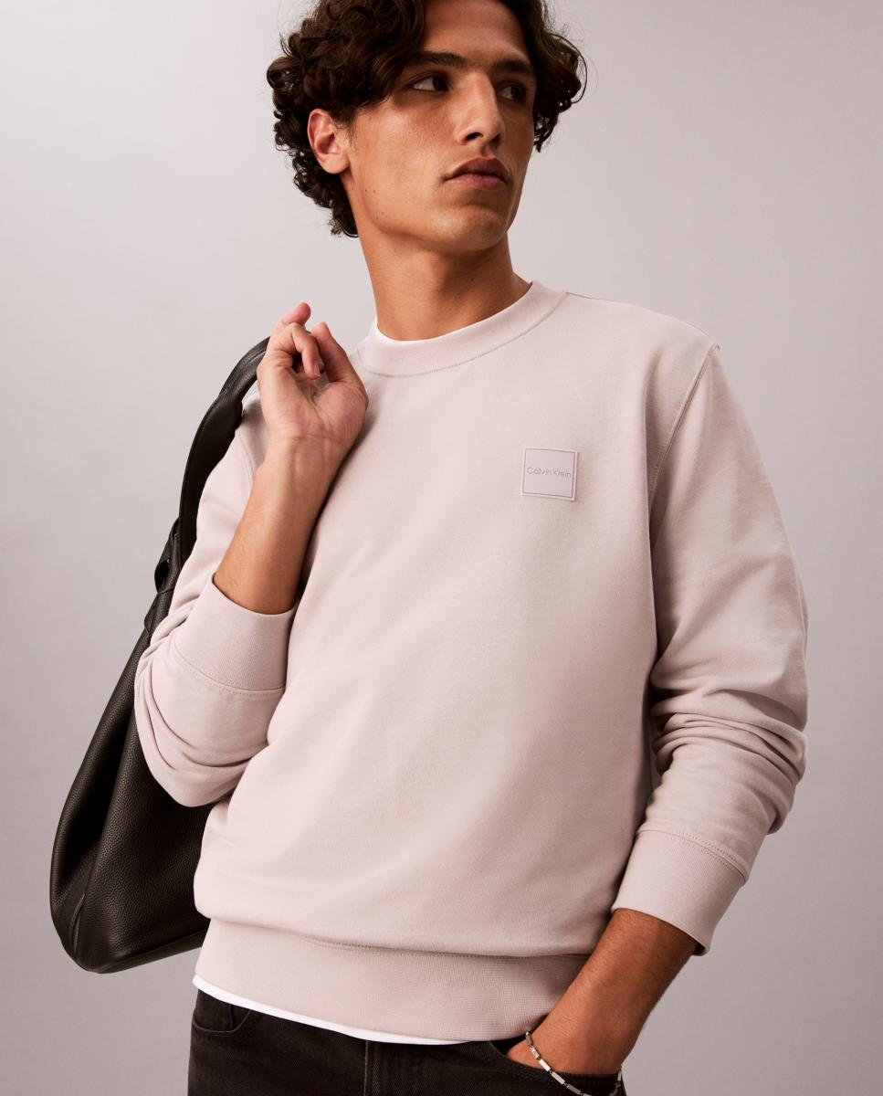SUDADERA CUELLO REDONDO Cinzento-claro-3