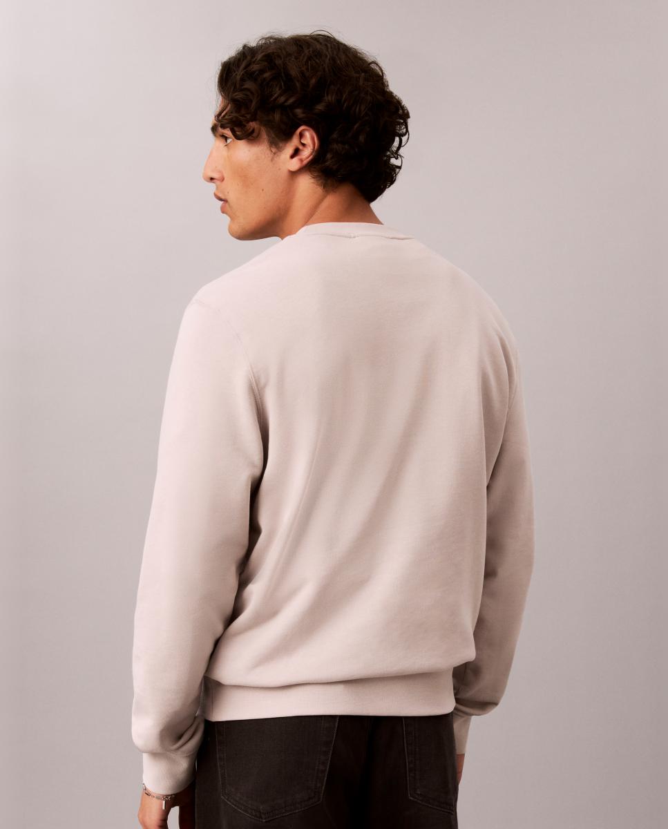SUDADERA CUELLO REDONDO Cinzento-claro-4
