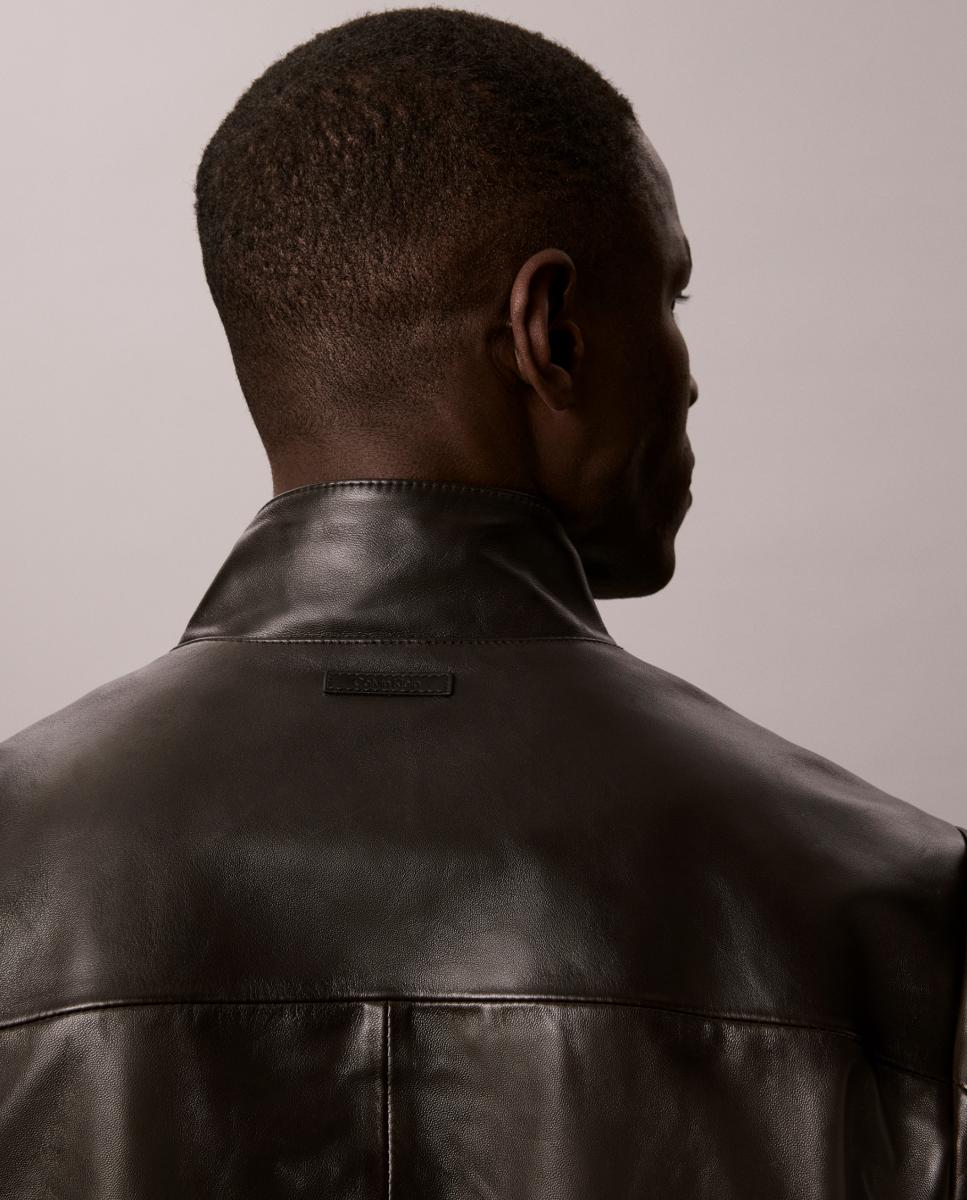 Imagen 5 de Cazadora Hombre de cuero - Calvin Klein - Negro Negro