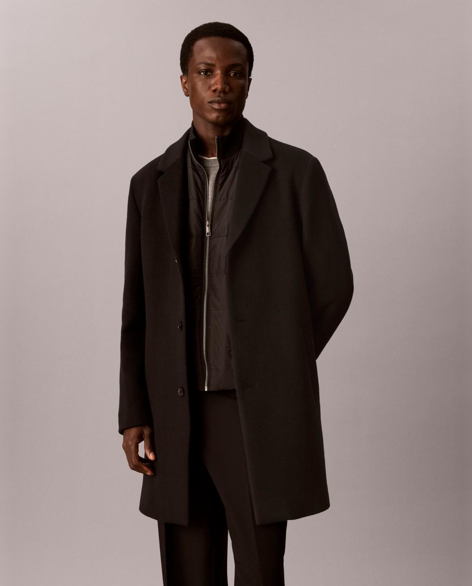 Abrigo de lana Hombre 3 en 1 - Calvin Klein - Negro Negro-1
