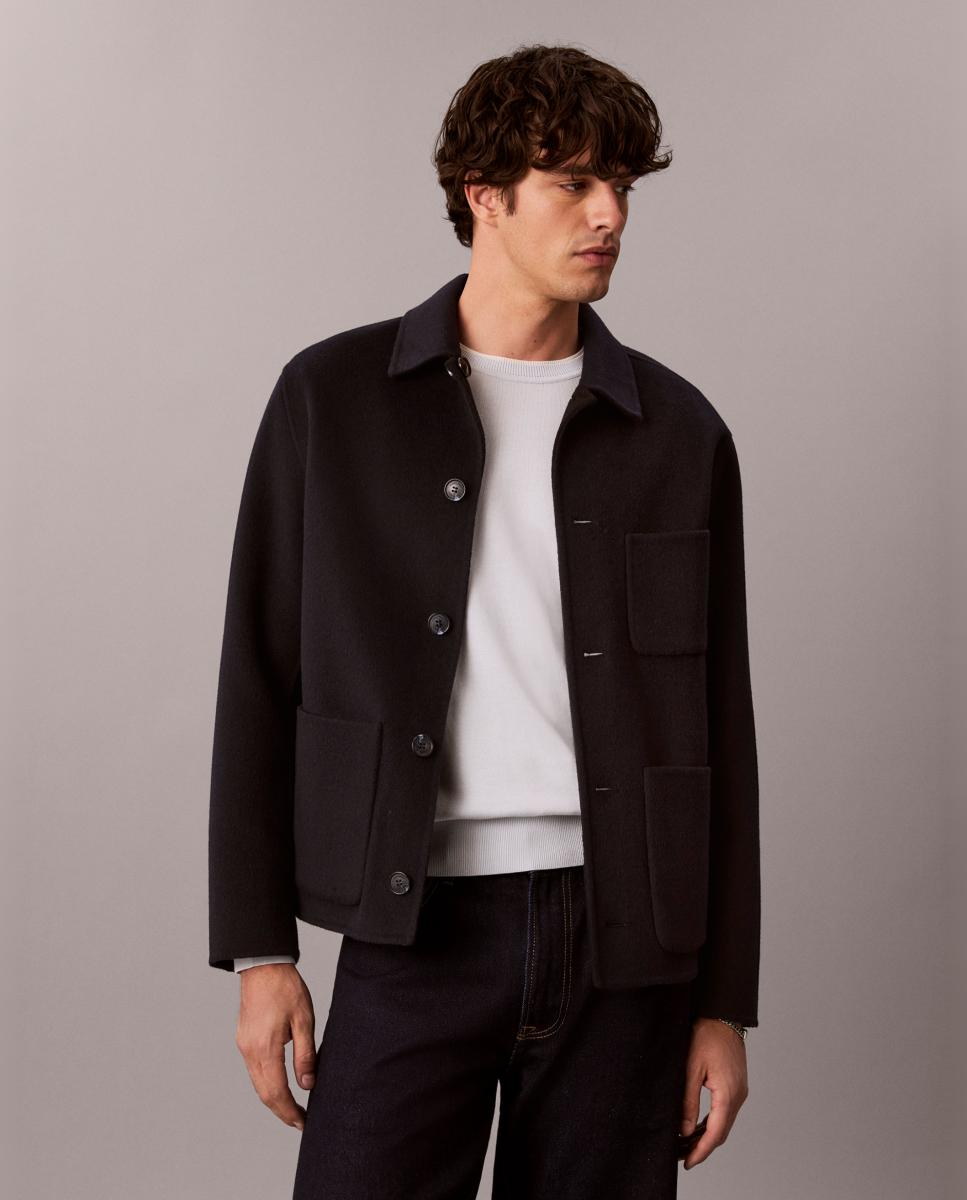 Abrigo de lana Hombre reversible doble faz - Calvin Klein - Azul marino Azul marino-2
