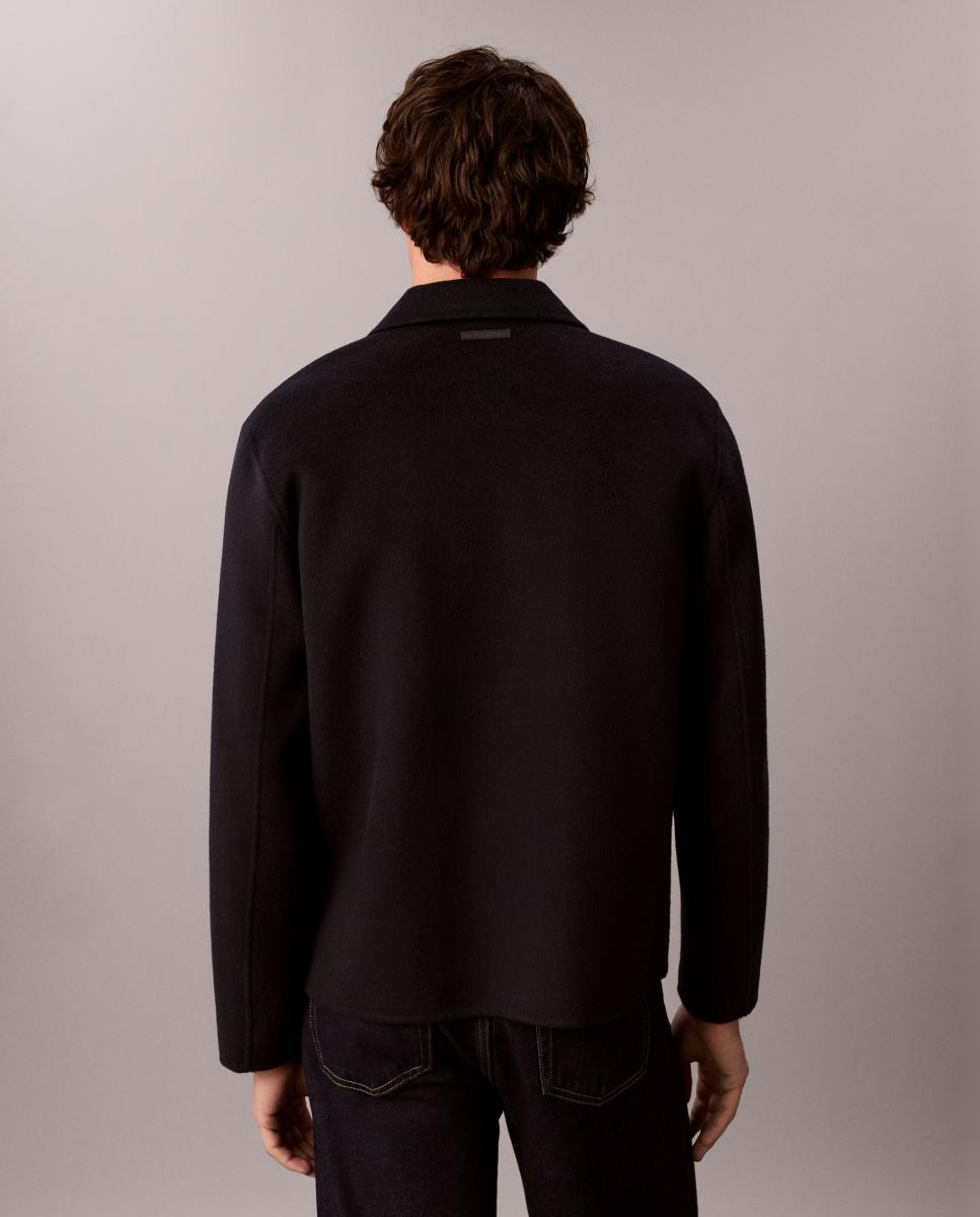 Abrigo de lana Hombre reversible doble faz - Calvin Klein - Azul marino Azul marino-4