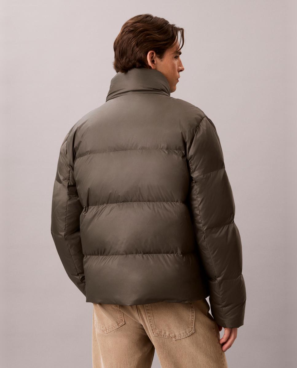 Sobretudo Puffer Cinzento-escuro-2