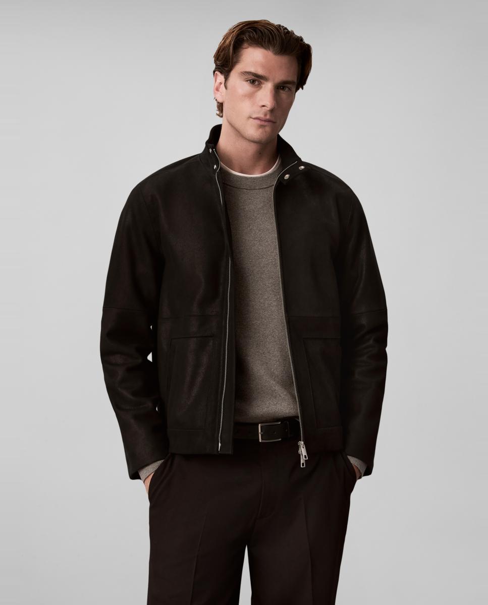Imagen 1 de Chaqueta Hombre Harrington de ante - Calvin Klein - Negro Negro