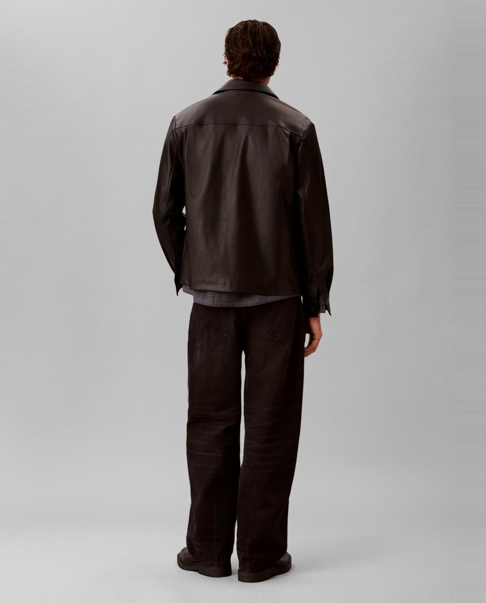 Imagen 2 de Cazadora Hombre de piel sintética - Calvin Klein - Negro Negro