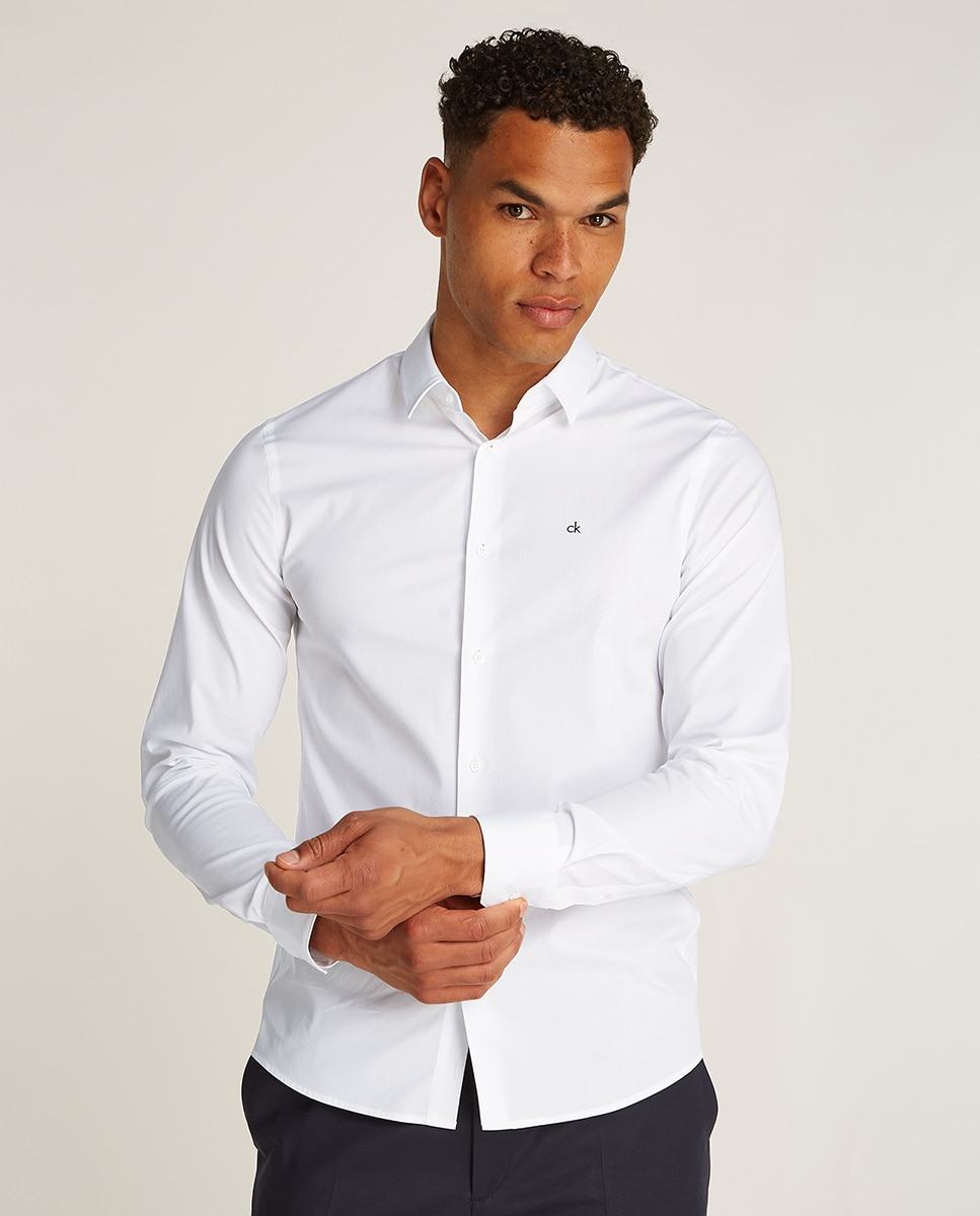 Camisa Slim Fit Branco-1