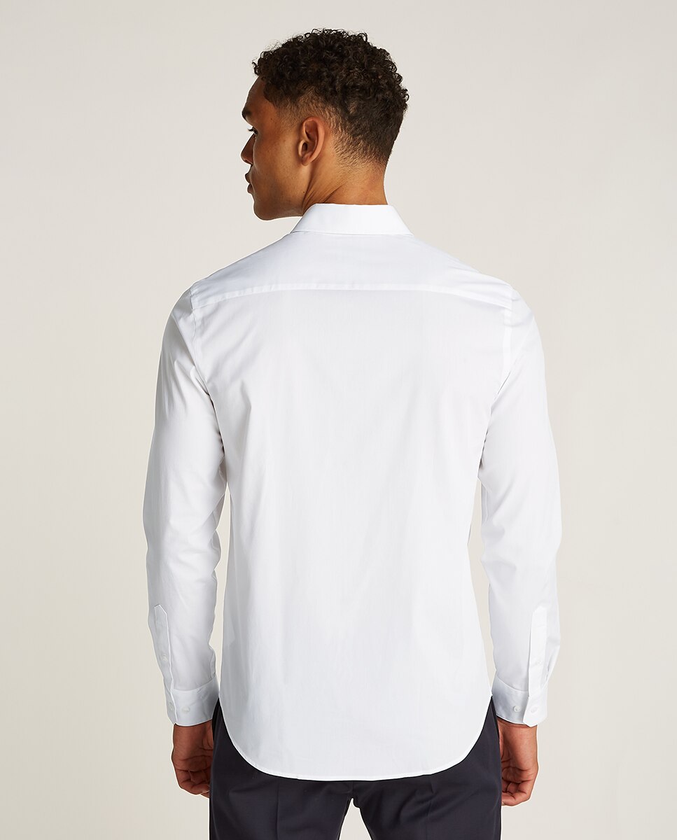 Camisa Slim Fit Branco-2