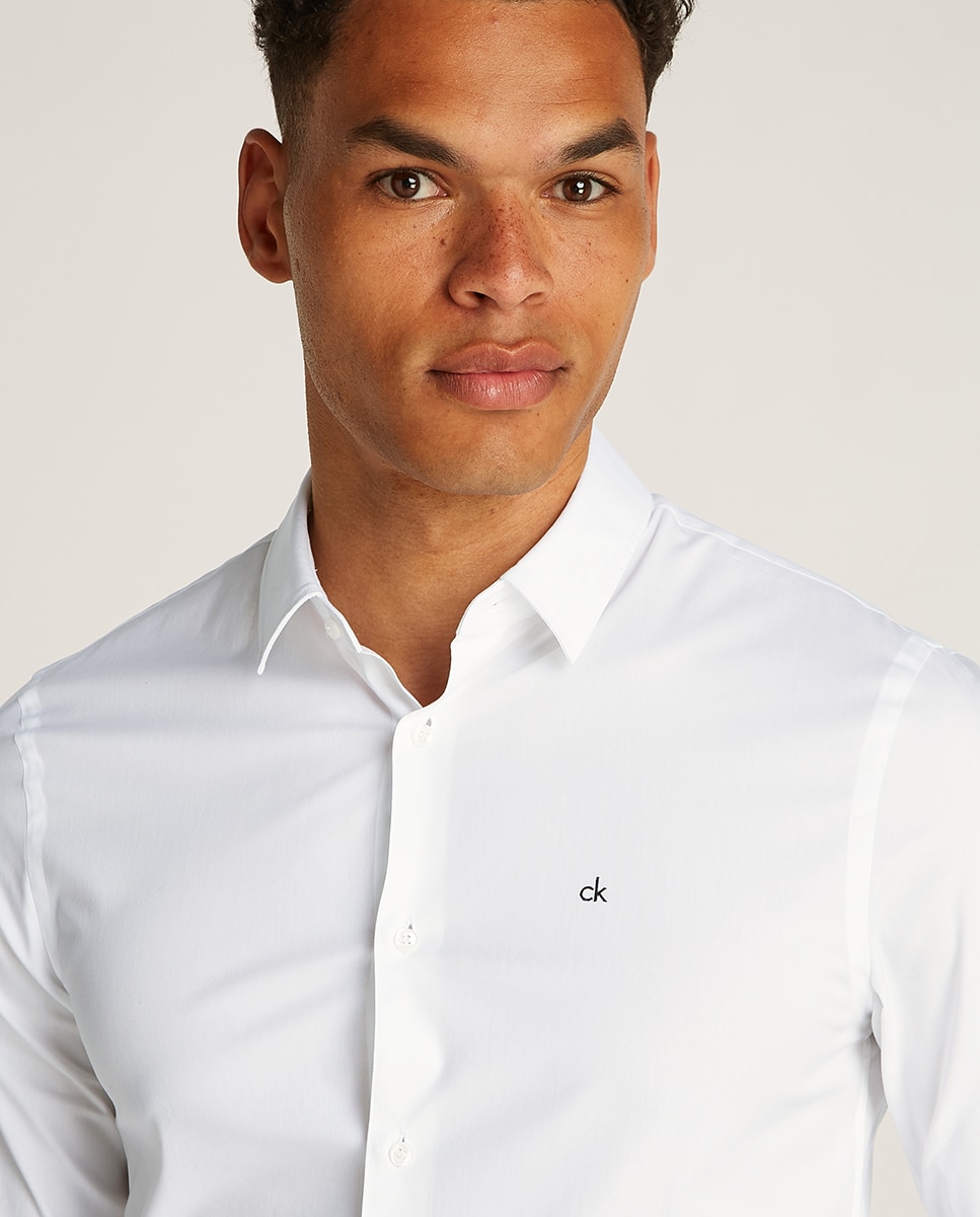 Camisa Slim Fit Branco-3