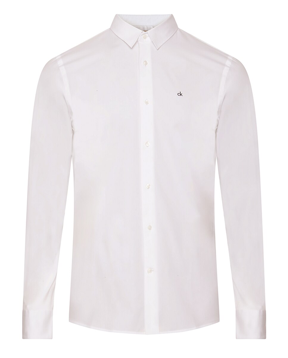 Camisa Slim Fit Branco-4