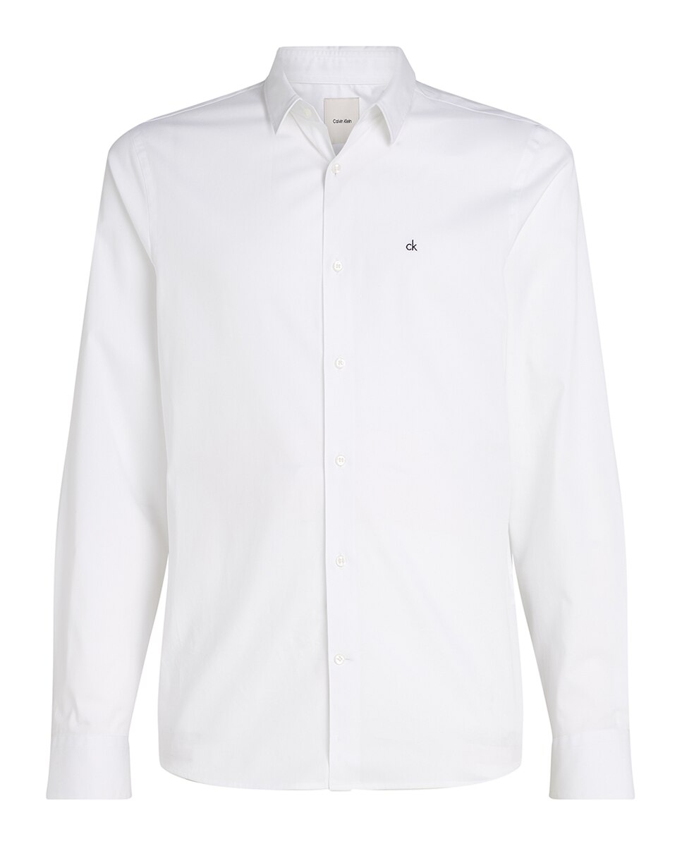 Camisa Slim Fit Branco-5