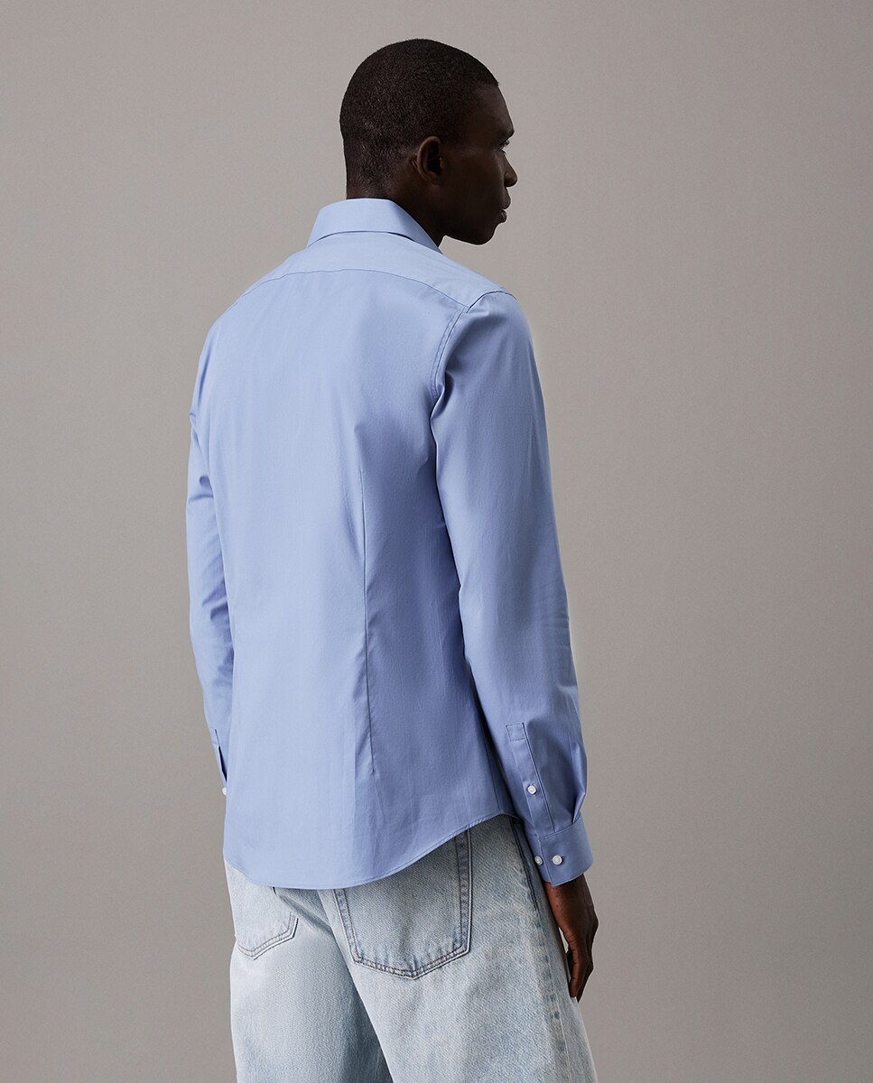 Camisa Slim Fit Azul-2