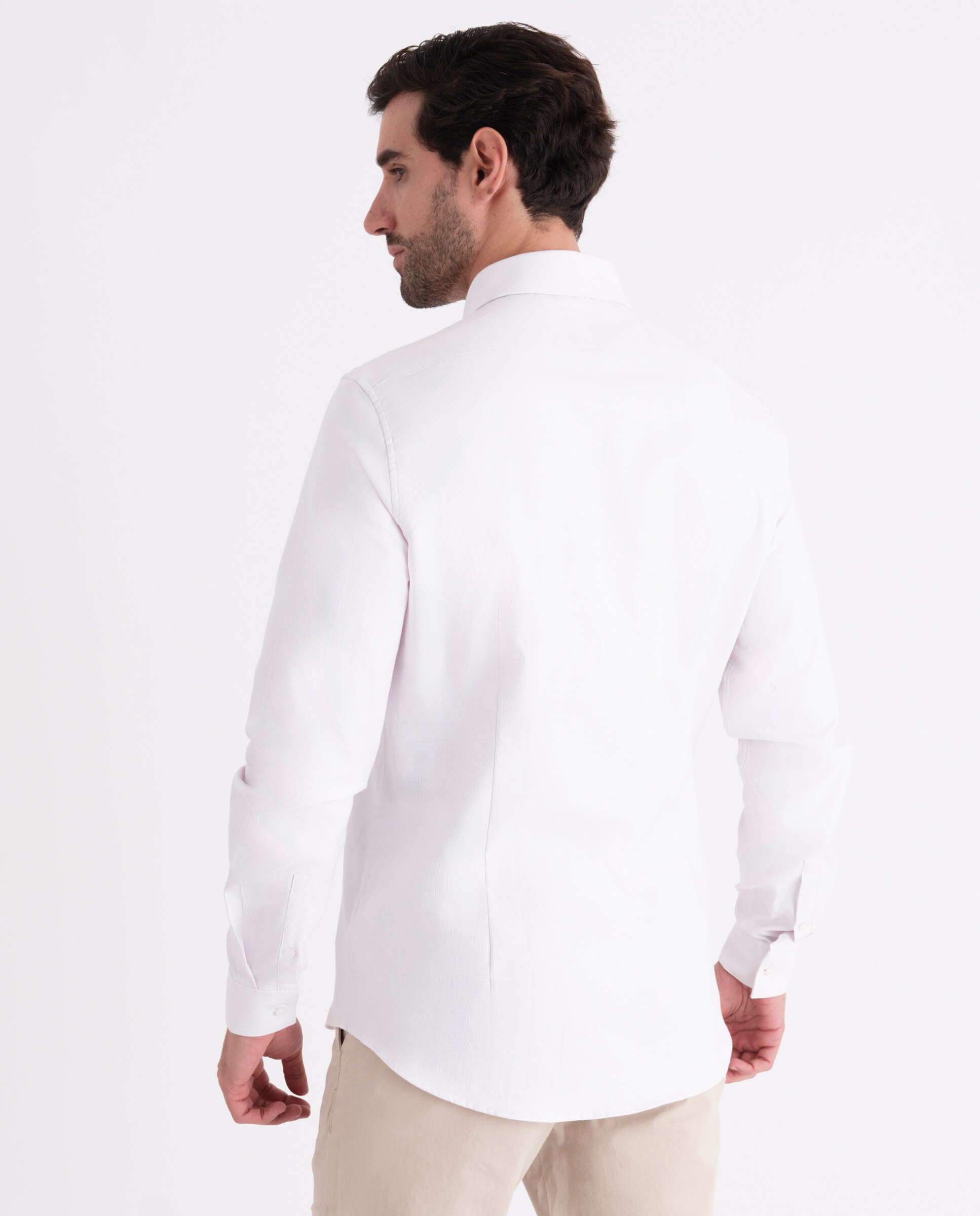 Camisa Formal com Estrutura Lilás-2