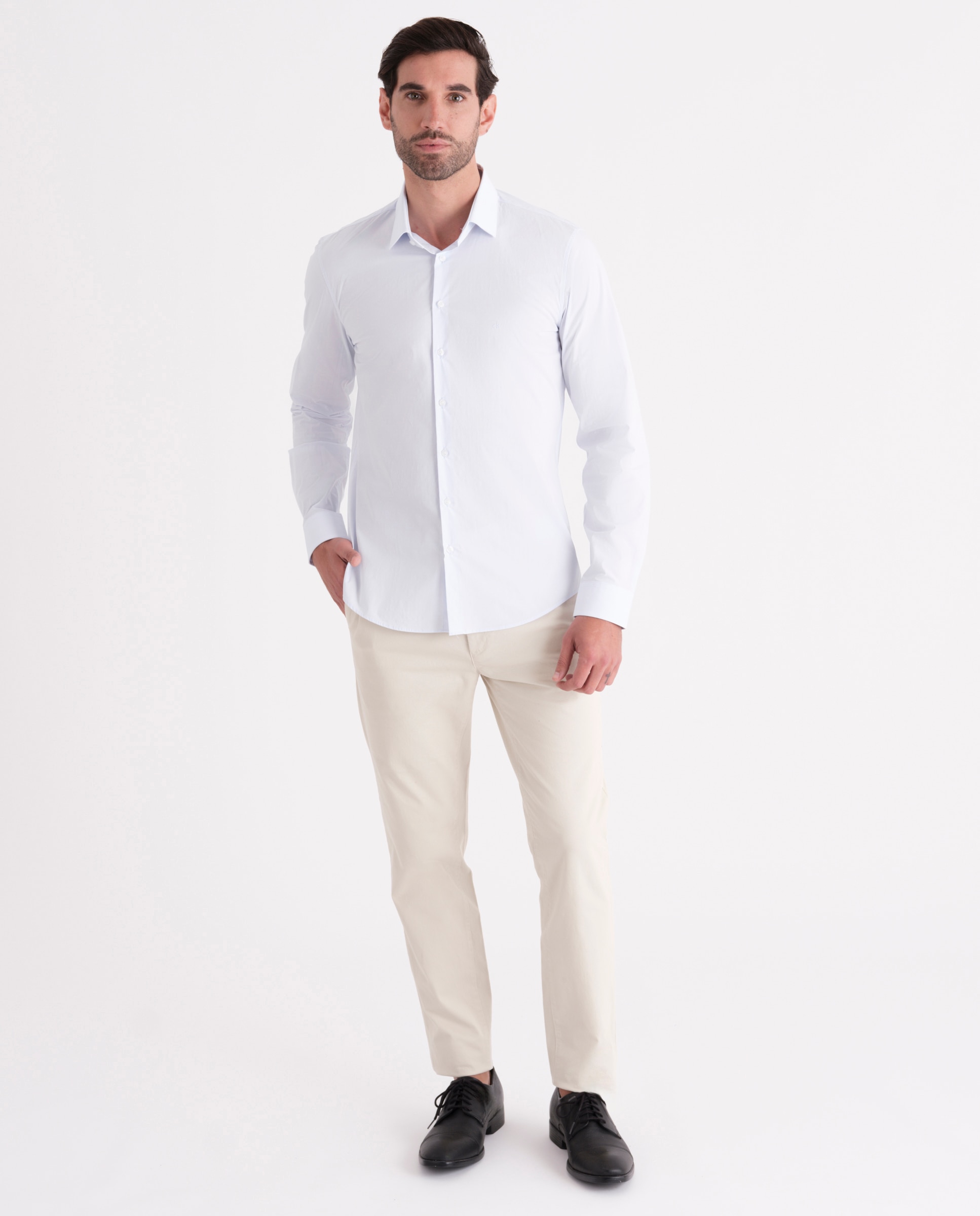 Camisa Formal com Dobby Azul-claro-4