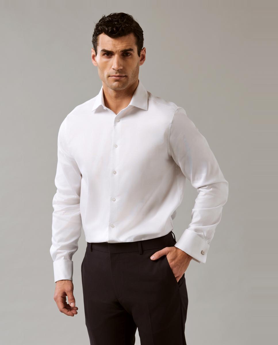 Camisa Clássica Regular Fit Branco-4