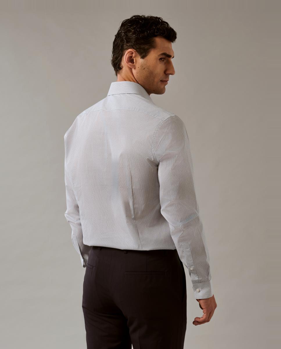 Camisa de Popelina Estampada Azul-claro-2