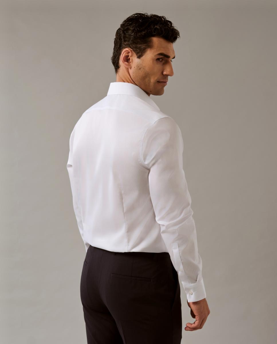 Camisa Non Iron Estampada Branco-2