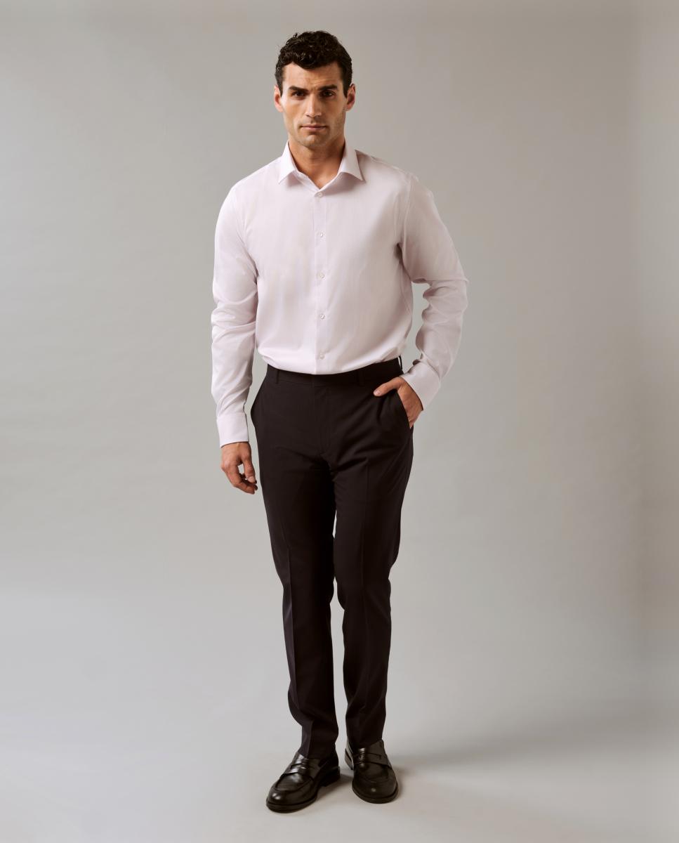 Camisa Supima Elástica de Algodão Refinado Rosa-3