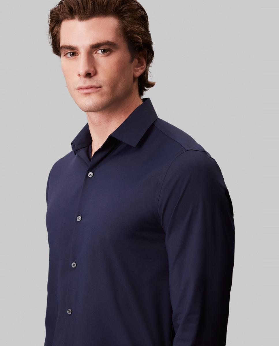 Imagen 3 de Camisa de vestir Hombre slim active performance - Calvin Klein - Azul marino Azul marino