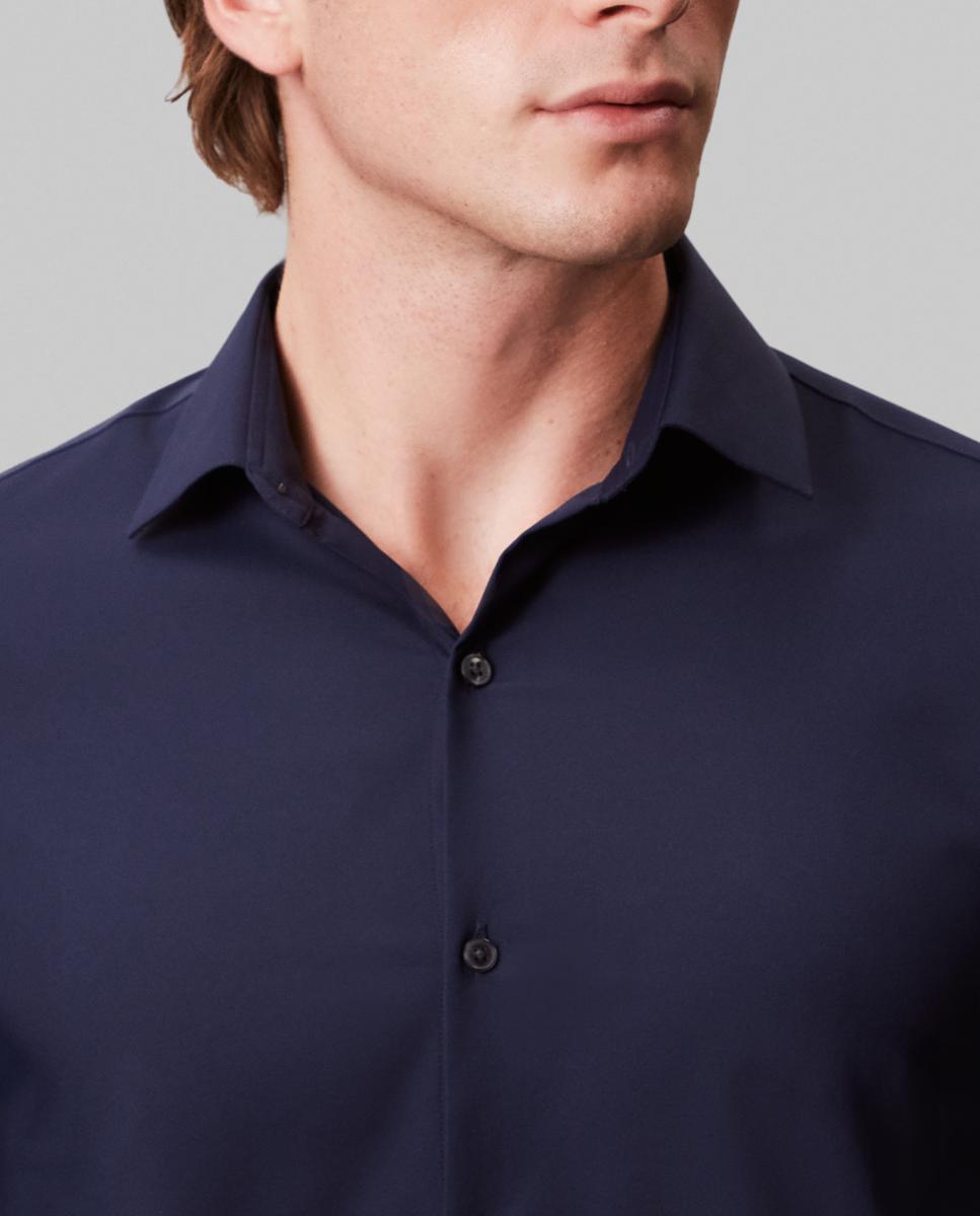 Imagen 4 de Camisa de vestir Hombre slim active performance - Calvin Klein - Azul marino Azul marino