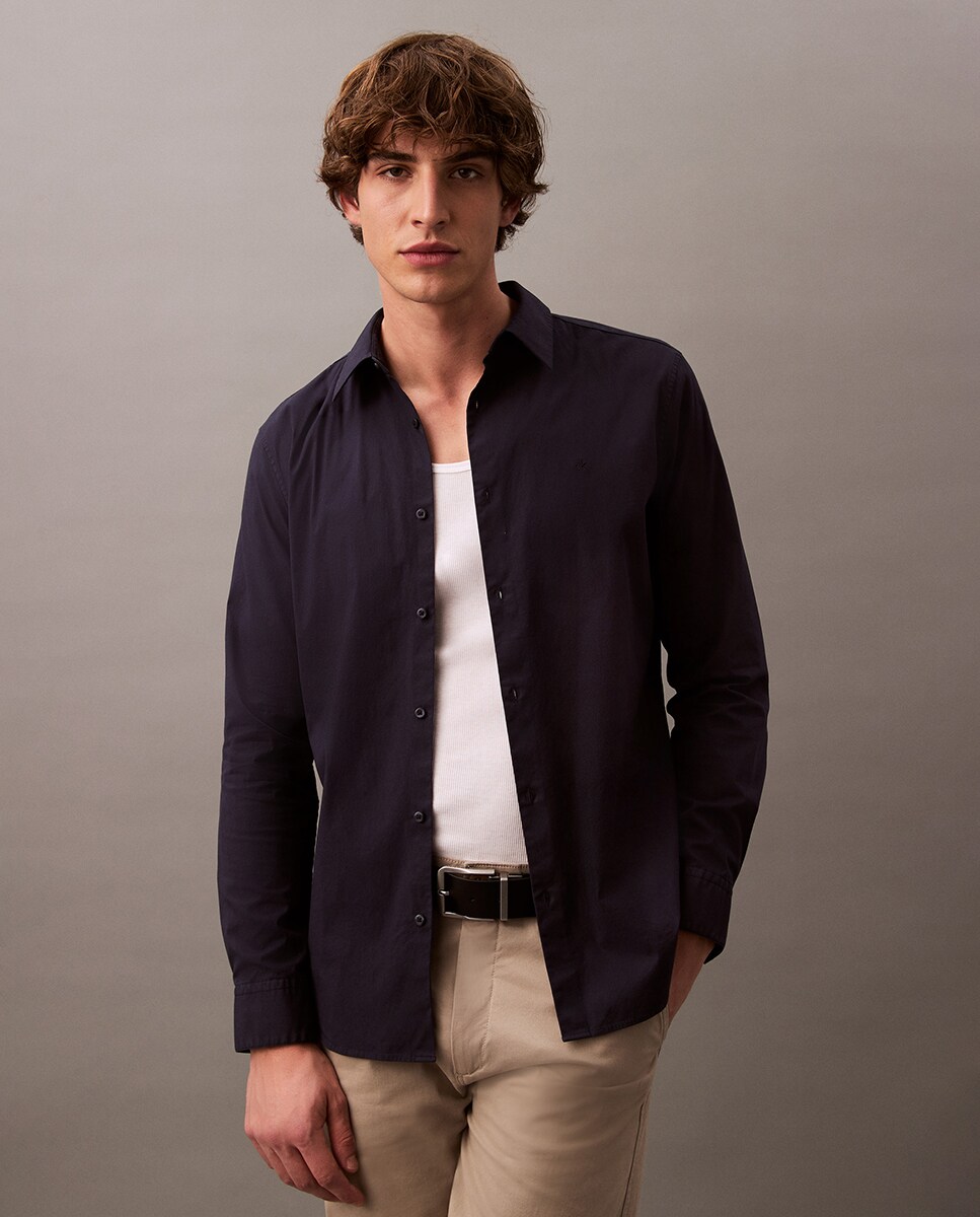 Camisa Hombre casual en popelín · Calvin Klein · El Corte Inglés