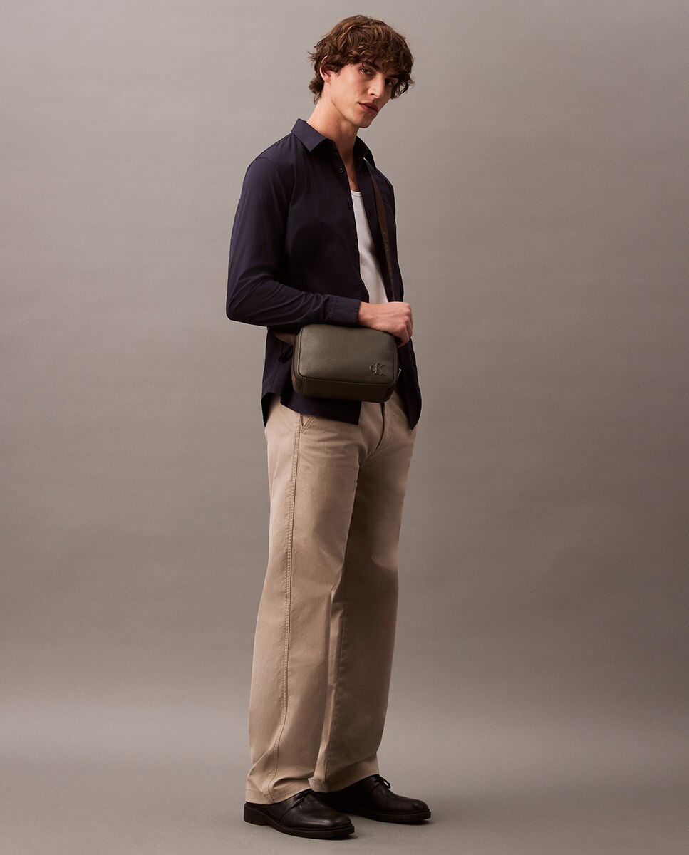 Camisa Casual em Popelina Azul-marinho-7